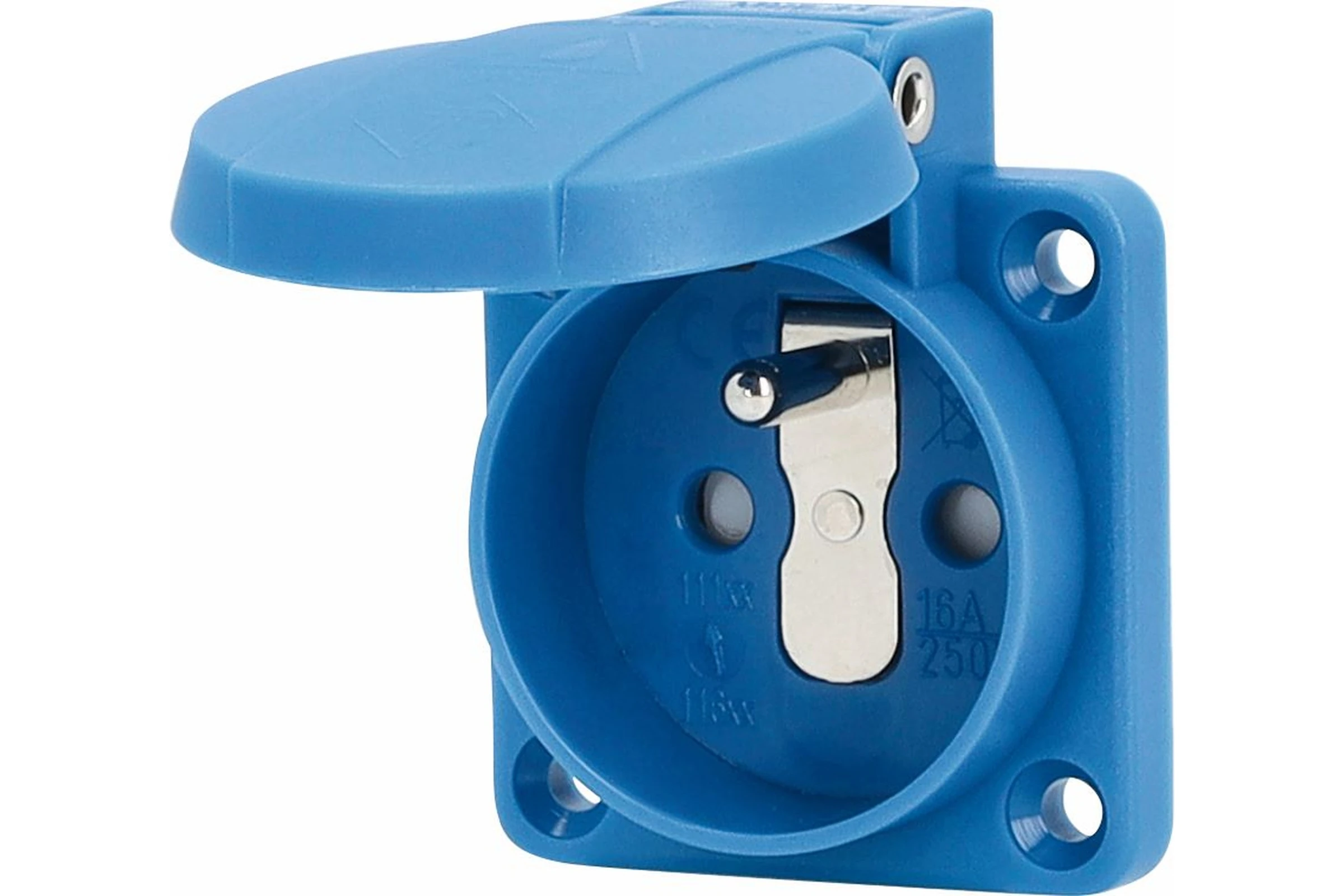 Gniazdo tablicowe do wbudowania 230 V, 16 A 2P+Z NIE IP44 "F"