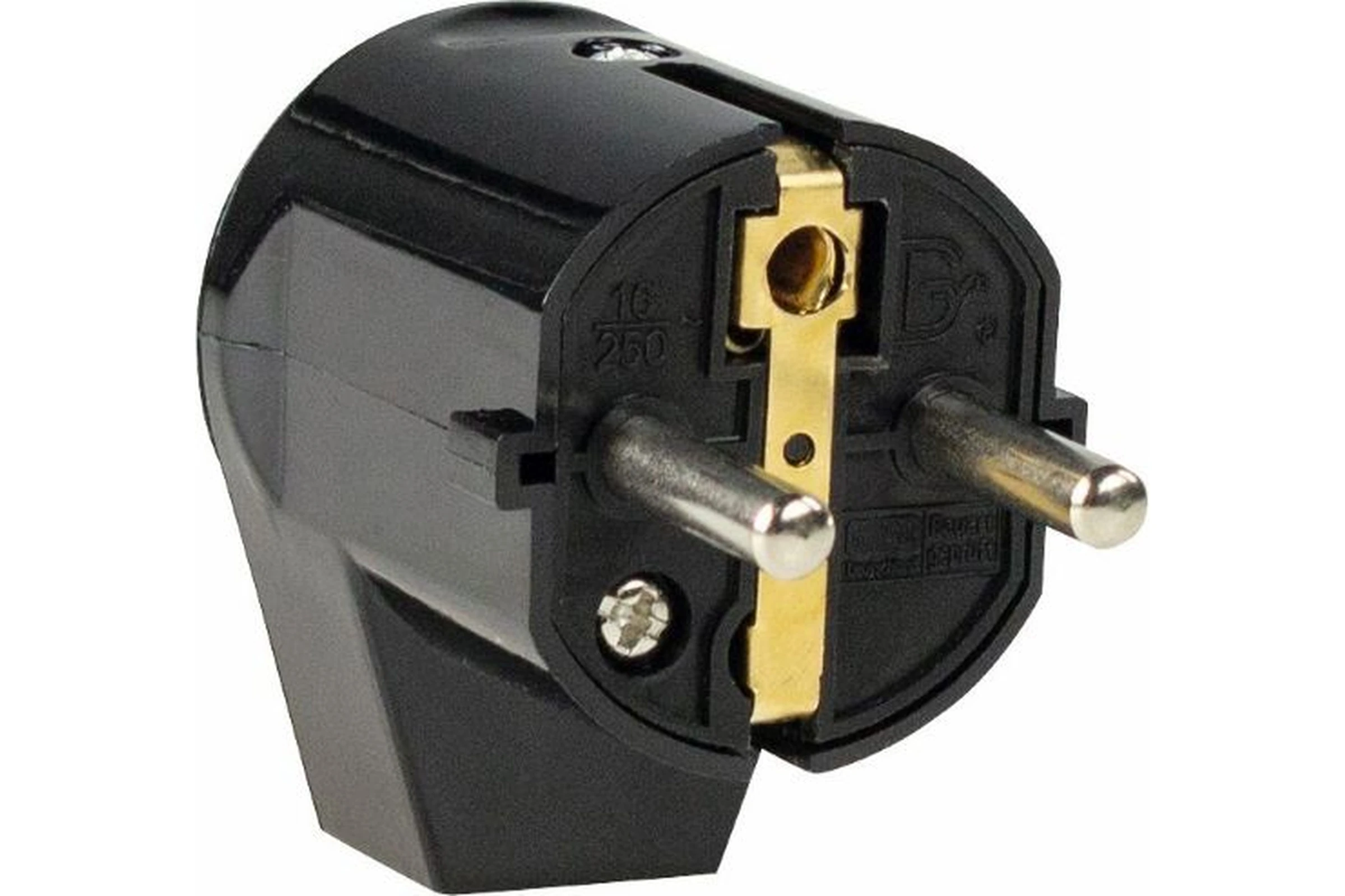 Wtyczka kątowa z tworzywa 230 V, 16 A, 2P+Z CZA IP20